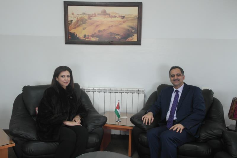 وزير الاتصالات والمواصلات يبحث آفاق التعاون مع رئيس الاحصاء الفلسطيني