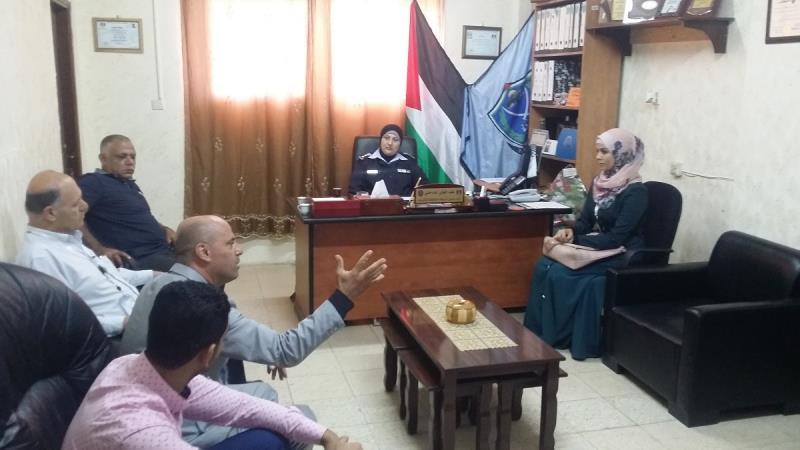 الفريق الوطني للتعداد بمحافظة قلقيلية يلتقي نائب مدير شرطة المحافظة 