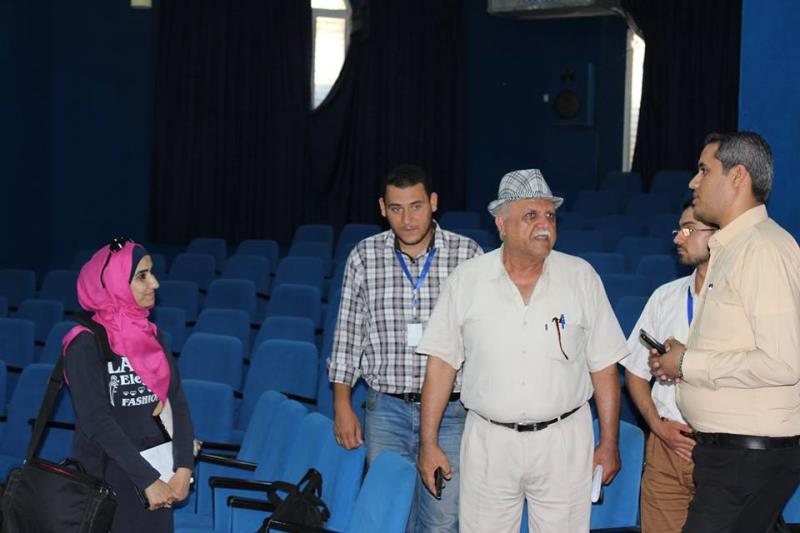 الفريق الوطني للتعداد بمحافظة غزة يتفقد قاعات دورة تدريب المراقبين في جامعة الاقصى بمدينة غزة